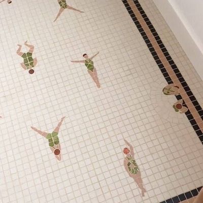 Swimmers on Tiles
