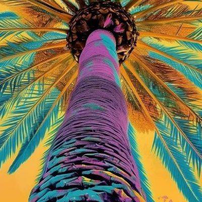 Vivid Palm Tree
