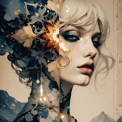 Ethereal Floral Portrait