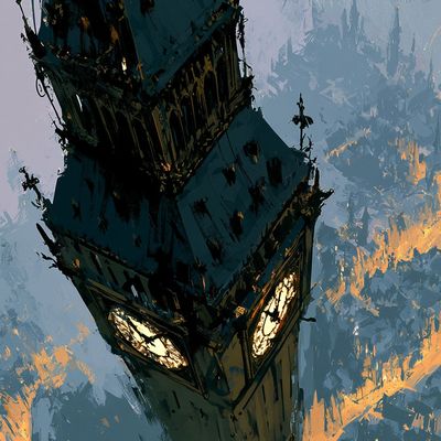 Clock Tower in Twilight