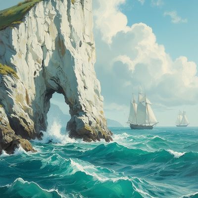 Sailing Through Stormy Cliffs