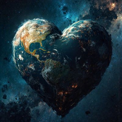 Heart-Shaped Earth