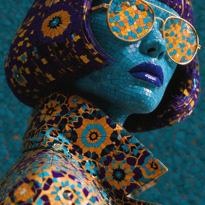 Mosaic Art Portrait