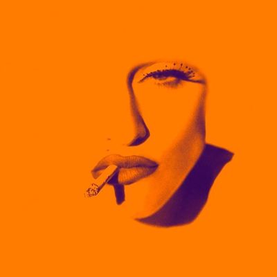 Madonna Smoking Cigarette