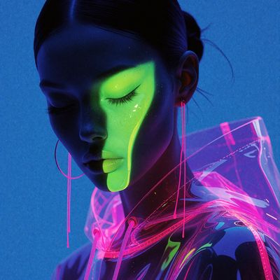 Neon Cyberpunk Portrait