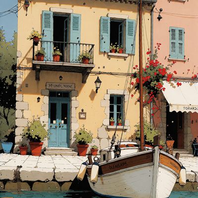 Cozy Mediterranean Fishing Village