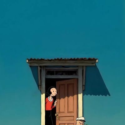 Popeye Peeking