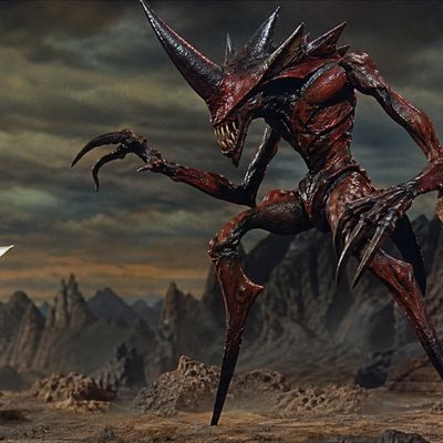 Demon Beast in Desolate Landscape