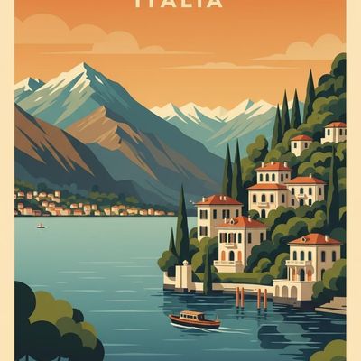 Vintage Italian Lakefront
