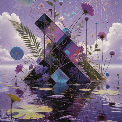 Surreal Floral Pyramid