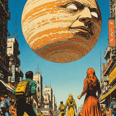 Giant Face Invasion