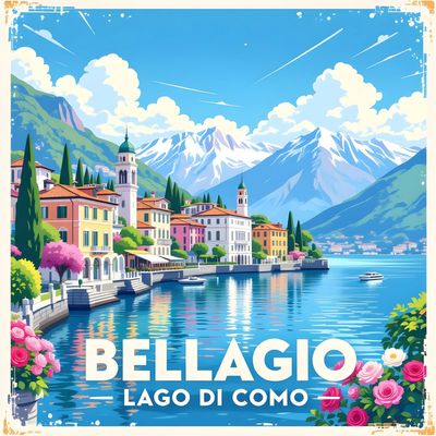 Bellagio, Lago di Como italy lake travel mountains architecture