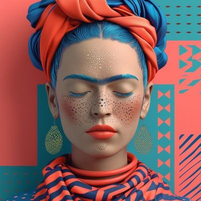 Colorful Abstract Portrait