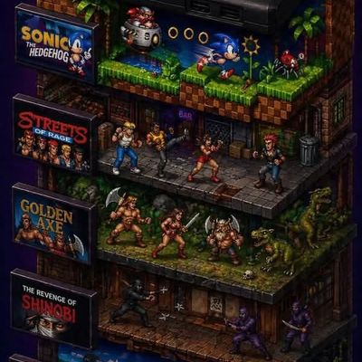 Sega Genesis Classics Tower
