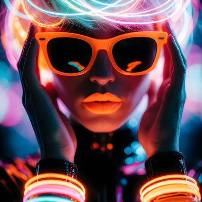 Neon Cyberpunk Fashion