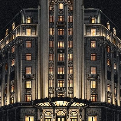 Art Deco Hotel Facade