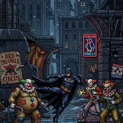 Batman vs. Circus Clowns