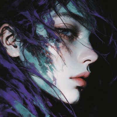 Veined Purple Woman