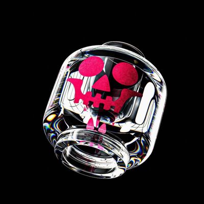 Glass Skull Pipe