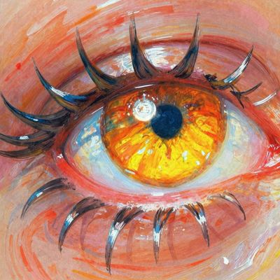 Eye of Fire paint painting oil contemporaryart conceptart