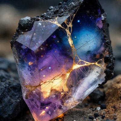 Galactic Crystal abstract surrealism color composition conceptart