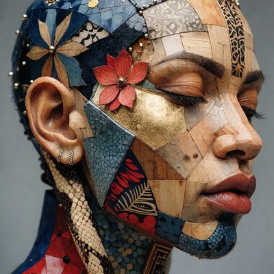 Wooden Portrait
