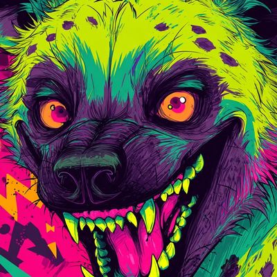 Psychedelic Hyena