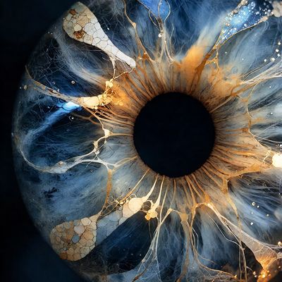 Eye of the Universe abstract surrealism painting oil contemporaryart