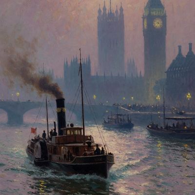 London's Misty Dawn