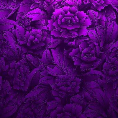 Purple Floral Symphony