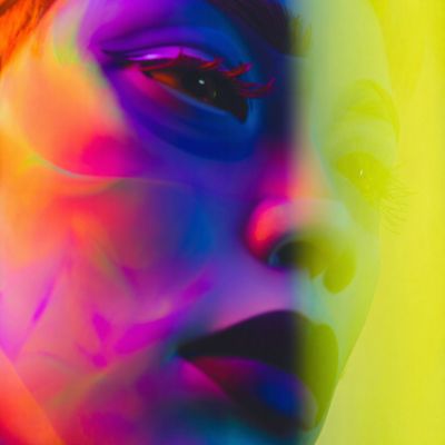 Blur woman paint color abstract contemporaryart