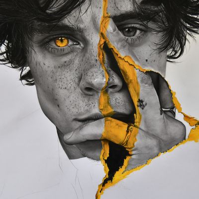 Torn Reality paint drawing sketch conceptart contemporaryart