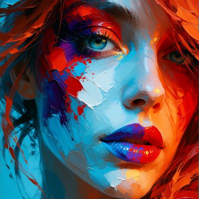 Colorful Abstract Portrait