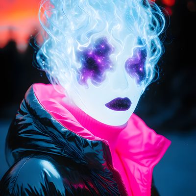 Neon Cyberpunk Portrait