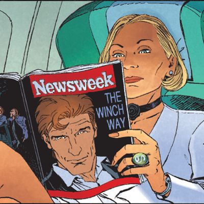 Newsweek: The Winch Way comic newsweek magazine reading tense