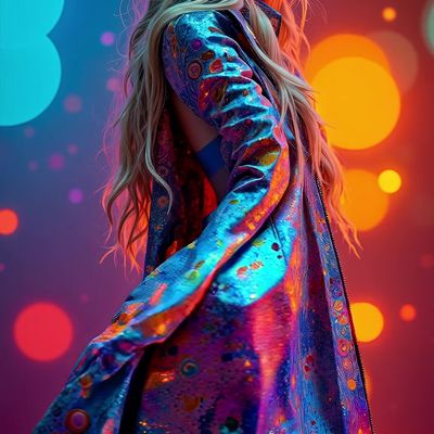 Cyberpunk Neon Dreams woman cyberpunk neon futuristic glowing