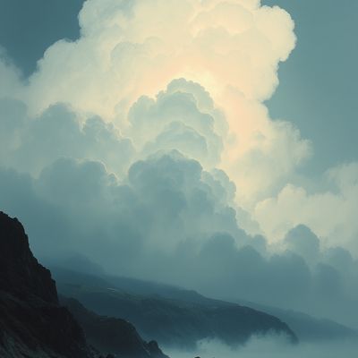 Cloudscape cloud landscape painting contemporaryart realism