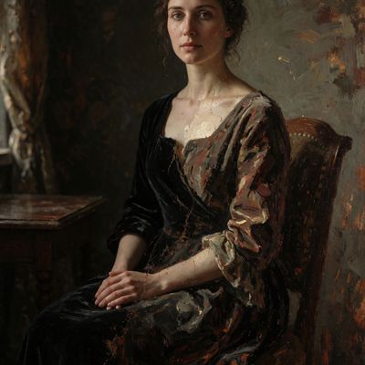 Elegant Victorian Portrait portrait victorian elegant ornate textured