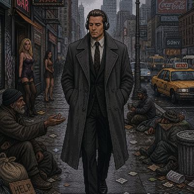 Pixelated Gritty New York