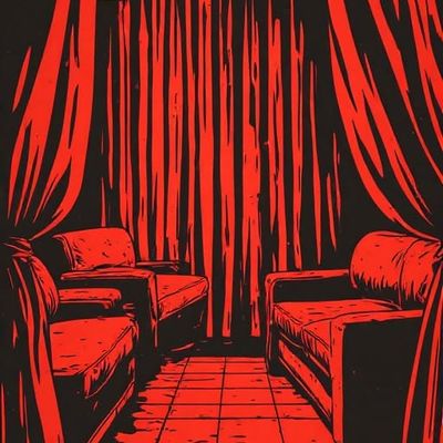 Red Curtained Room