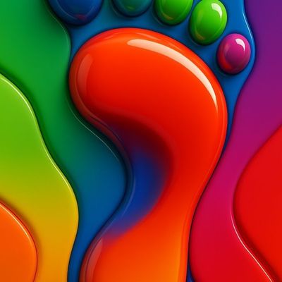 Colorful Footprint