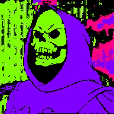 Glitchy Skeletor