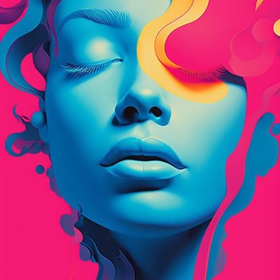Colorful Abstract Portrait