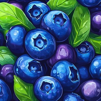 Blueberry Bounty blueberries fruits nature colorful stilllife
