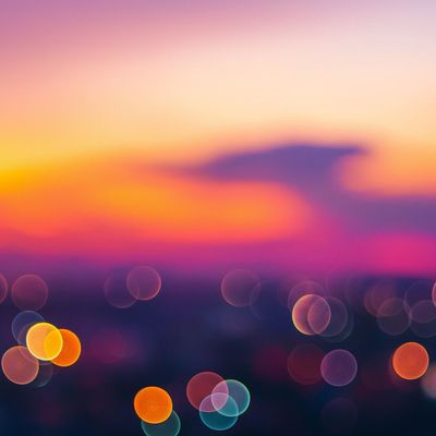 Urban Sunset Bokeh
