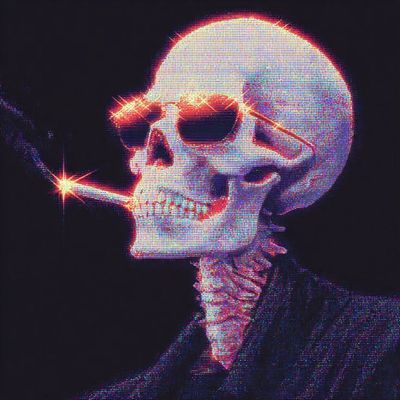 Neon Skull