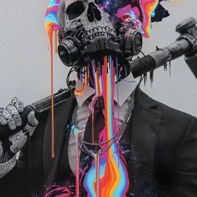 Cyberpunk Skull