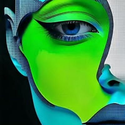 Neon Cyberwoman