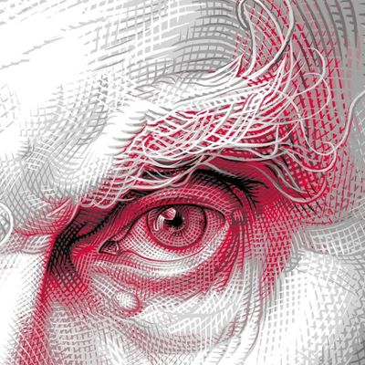Abstract Eye abstract eye drawing ink contemporaryart
