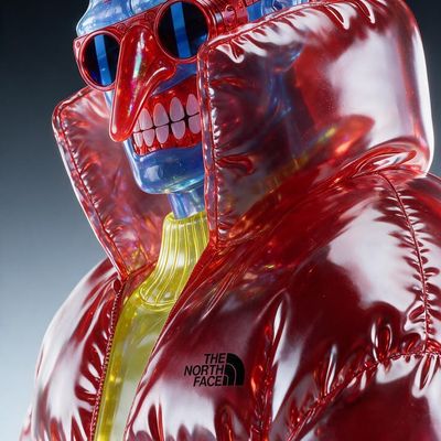 Epitome of Puffer Jacket cyberpunk neon futuristic sci-fi digital identity